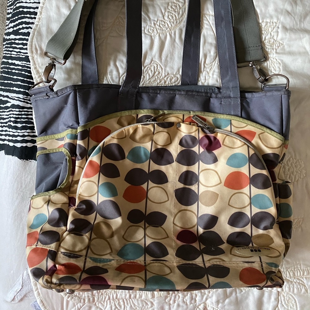 J J Cole diaper bag